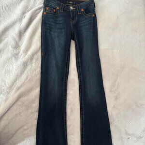 True Religion Women's Navy and Blue Jeans